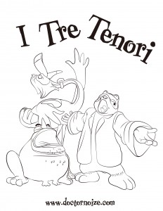 I Tre Tenori Coloring Page