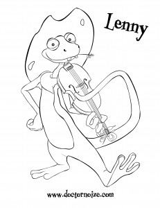 Lenny Coloring Book Page