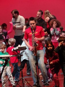 Playing Saxophone Live